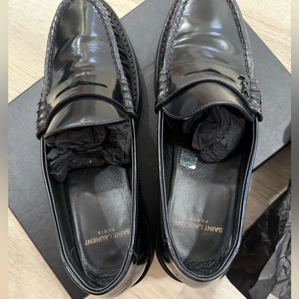 Saint Laurent Le Loafer Monogram Leather Penny